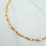 Tobillera Rustica Eslabon 4.6 g / 26 cm / 3.25 mm Oro Amarillo 18K