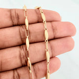 Tobillera Rustica Eslabon 4.6 g / 26 cm / 3.25 mm Oro Amarillo 18K
