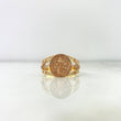 Anillo San Benito 6.25gr / T12 / Circones Blancos Dos Oros Amarillo Rosa