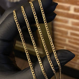 Cadena Cubana 4gr / 60cm / 2.2mm Oro Amarillo +1 &