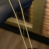 Cadena Cola Raton 3.05gr / 40cm / 0.8mm Oro Amarillo +3