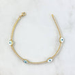Cadena Tennis Ojo Turco Blanco 5.55gr / 18cm / +4 Oro 18K ©