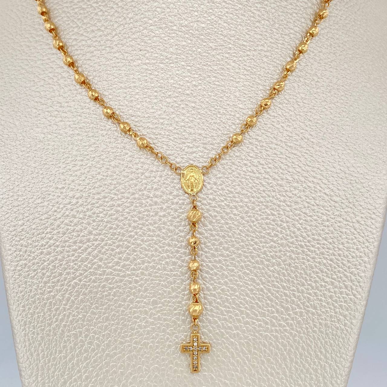 Rosario Virgen Milagrosa 7.8gr / 52.7cm / Oro Amarillo 18K $