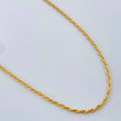 Cadena Lazo 3.65gr / 60cm / 2.15mm Oro Amarillo +3 &