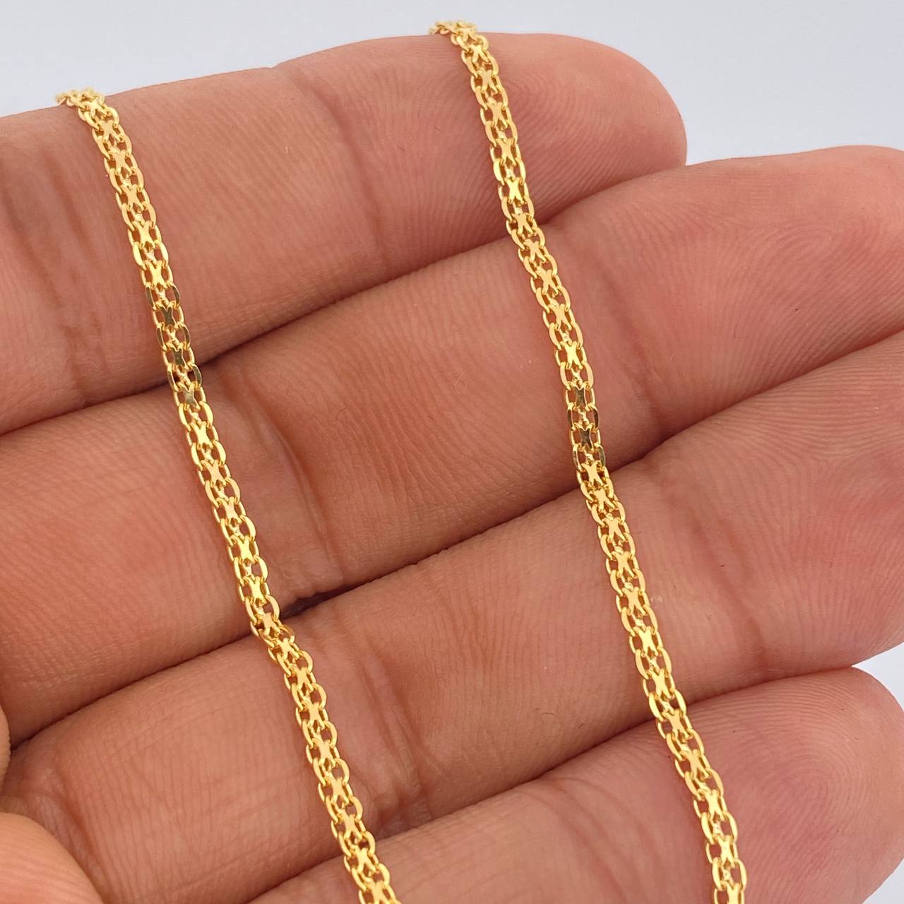 Cadena China 4.6gr / 50cm / 2mm Oro Amarillo +1 &