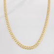 Cadena Cubana 17.95g / 65cm / 4.71mm Dos Oros Amarillo Blanco 18K