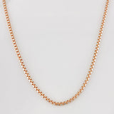 Cadena Veneciana 17.85g / 60cm / 1.8mm Dos Oros Blanco Rosa 18K