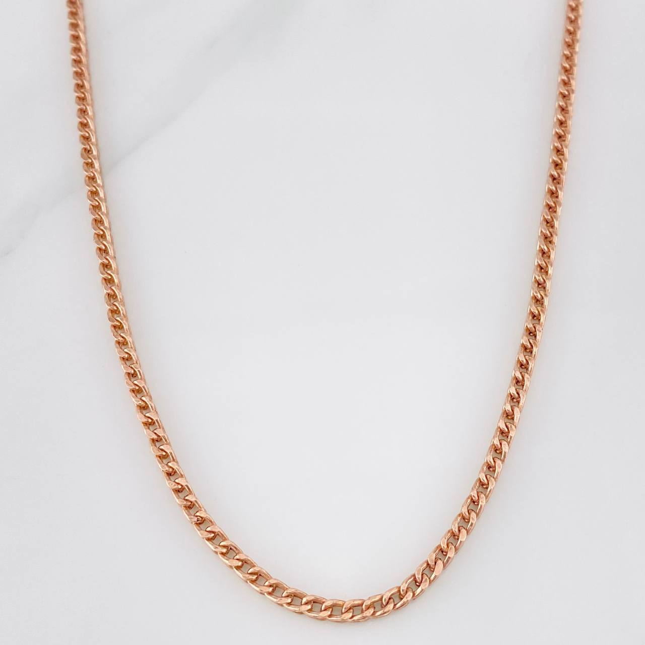 Cadena Franco 13.85g / 60cm / 2.57mm Oro Rosa 18K