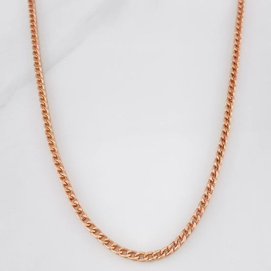 Cadena Franco 13.85g / 60cm / 2.57mm Oro Rosa 18K