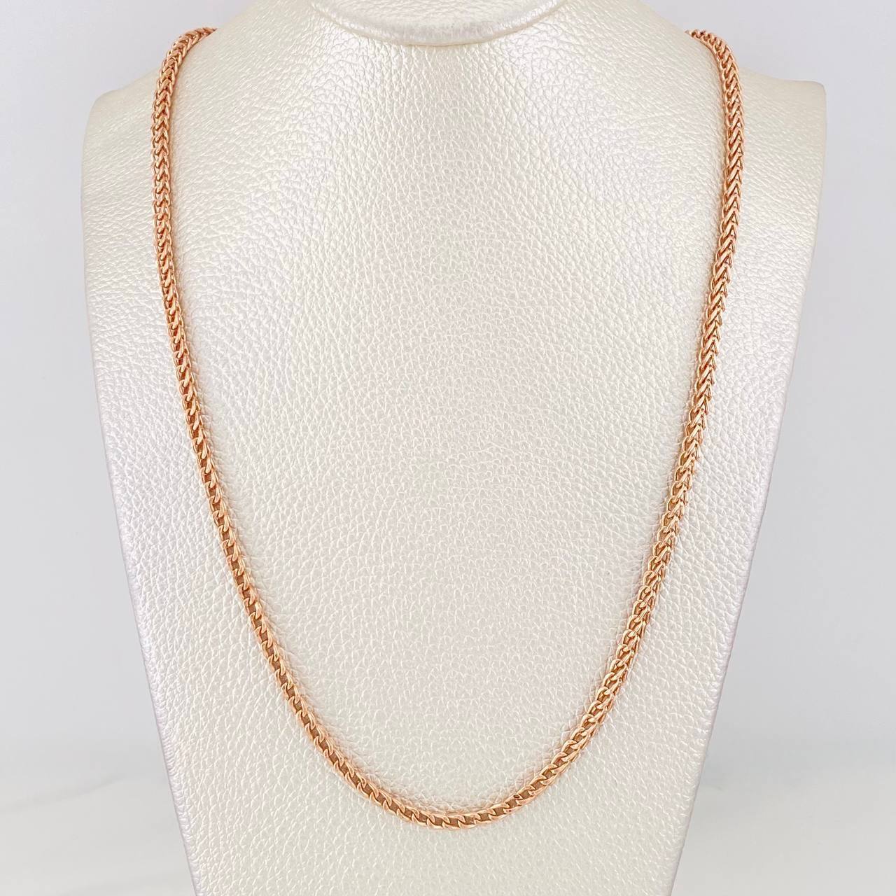Cadena Franco 13.85g / 60cm / 2.57mm Oro Rosa 18K