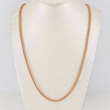 Cadena Franco 13.85g / 60cm / 2.57mm Oro Rosa 18K