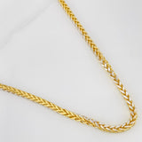 Cadena Franco 19.6g / 65cm / 3.27mm Dos Oros Amarillo Blanco 18K