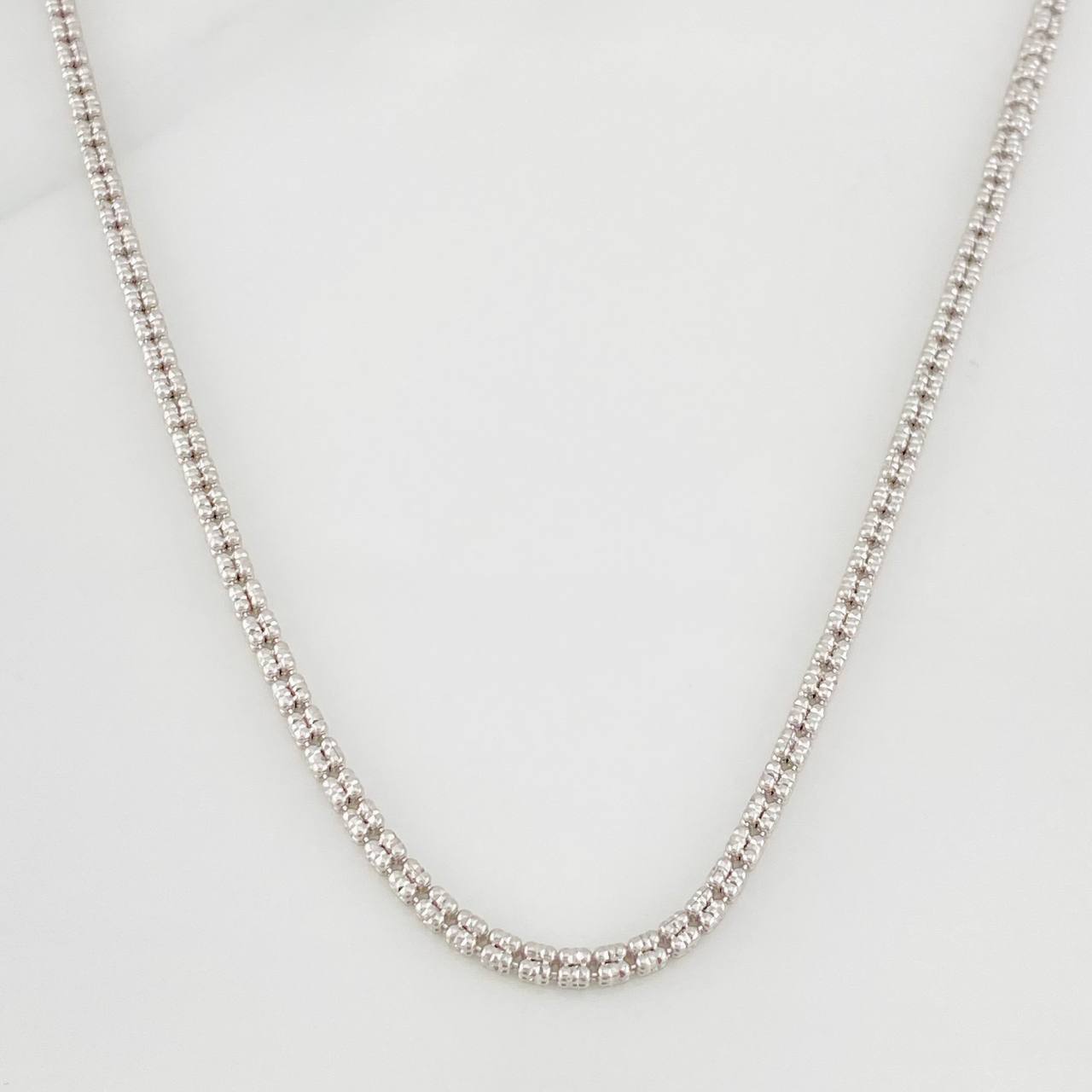 Cadena Ice 15.9g / 60cm / 2.14mm Oro Blanco 18K