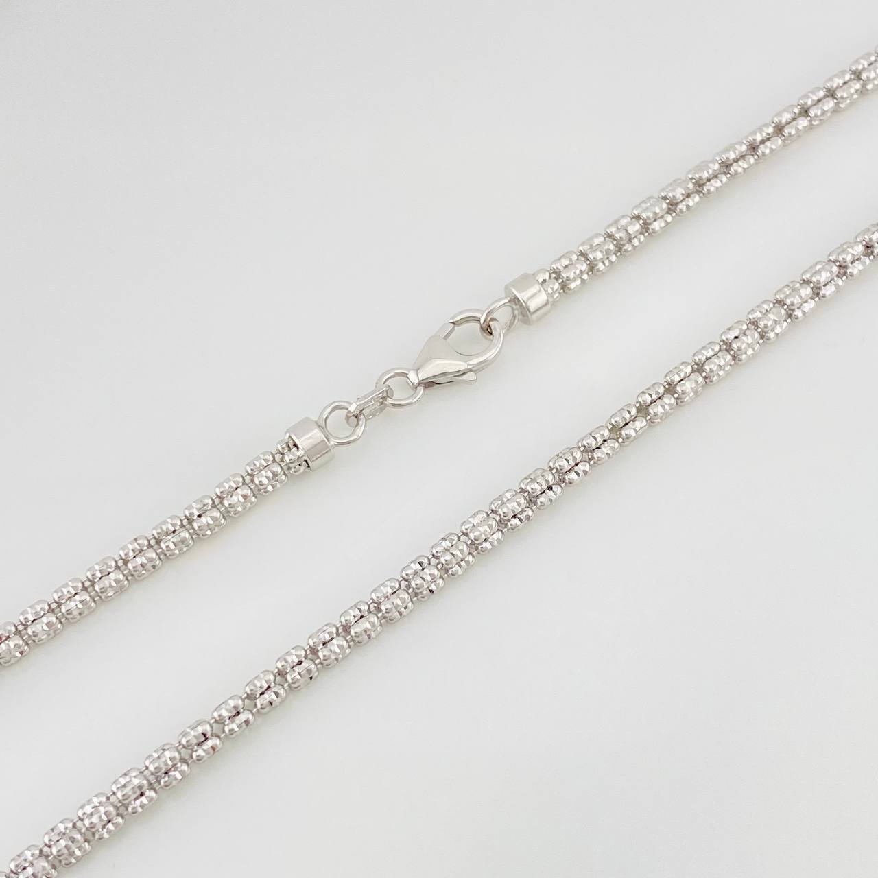 Cadena Ice 15.9g / 60cm / 2.14mm Oro Blanco 18K