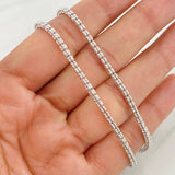 Cadena Ice 15.9g / 60cm / 2.14mm Oro Blanco 18K
