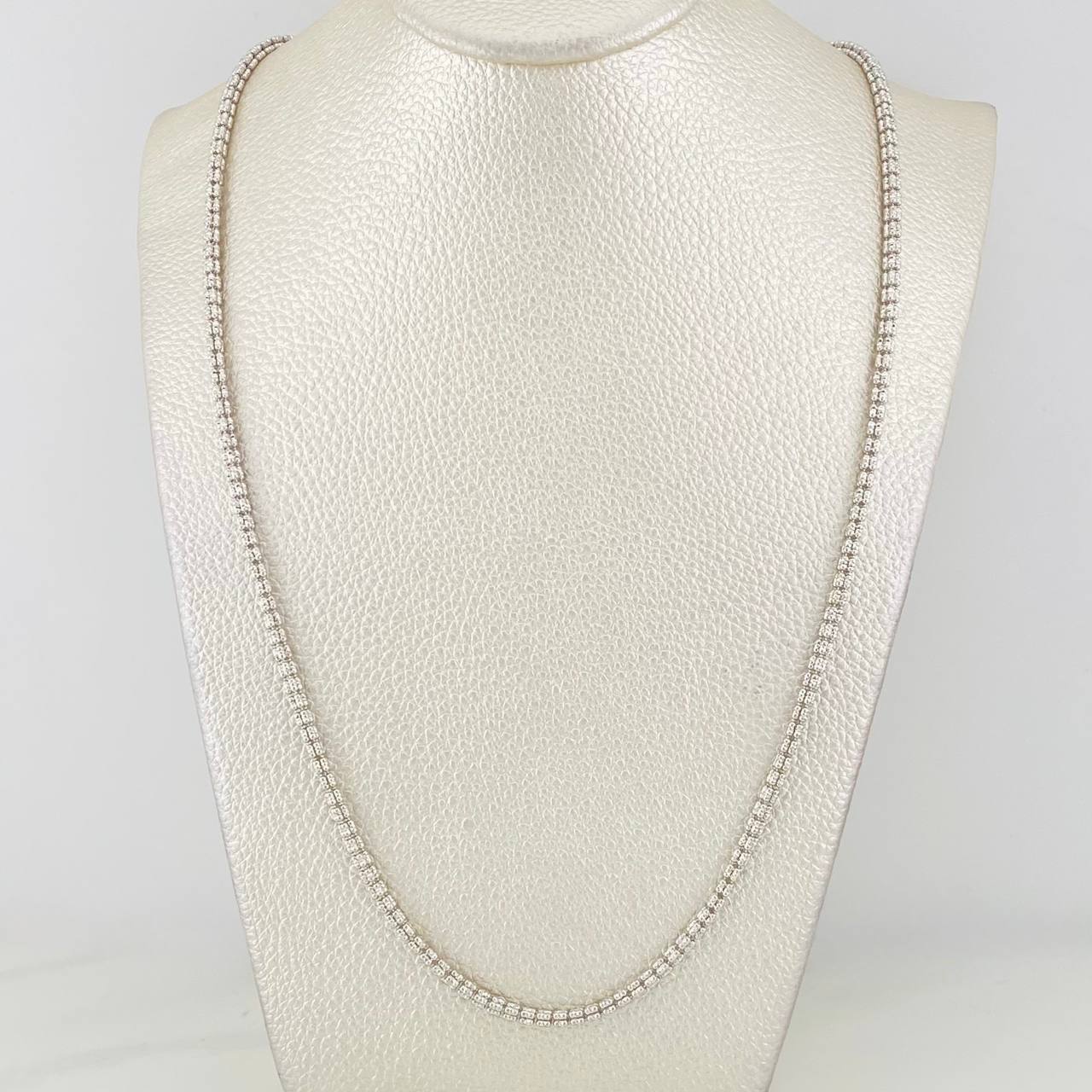 Cadena Ice 15.9g / 60cm / 2.14mm Oro Blanco 18K