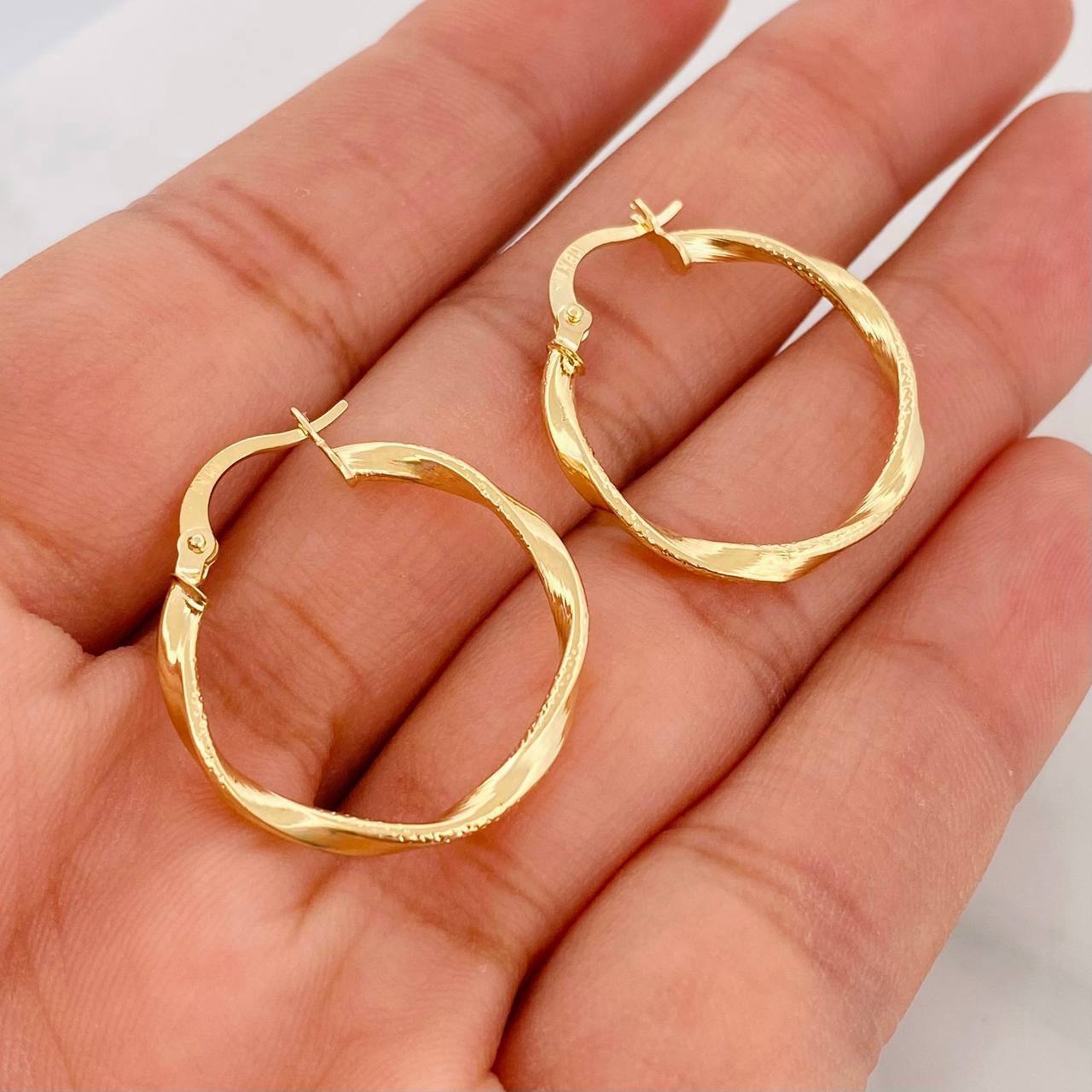Candongas Asby 1.5g / 2.05cm Oro Amarillo 18K