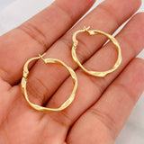 Candongas Asby 1.5g / 2.05cm Oro Amarillo 18K