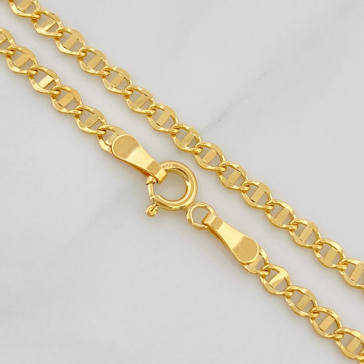 Cadena Marinera 3.3g / 60cm / 2.7mm Oro Amarillo 18K