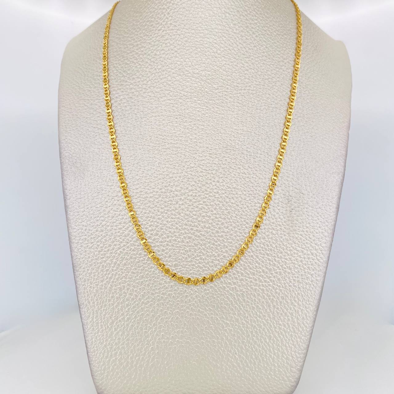 Cadena Marinera 3.3g / 60cm / 2.7mm Oro Amarillo 18K