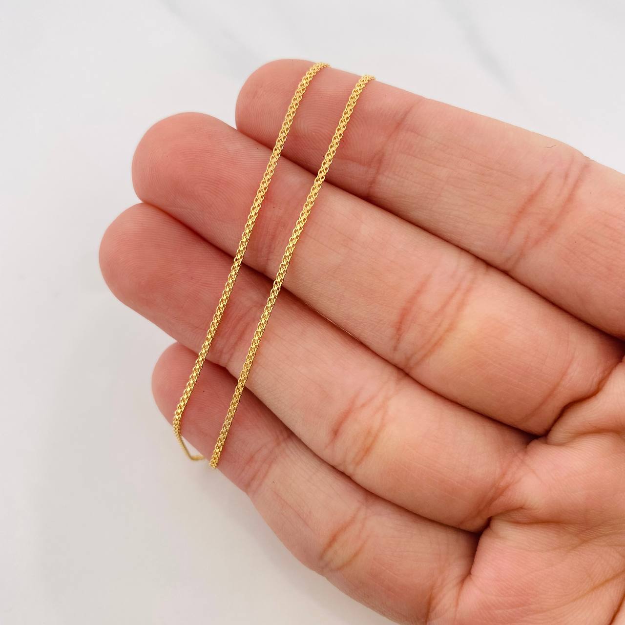 Cadena China 1.75g / 50cm / 1.05mm Oro Amarillo 18K