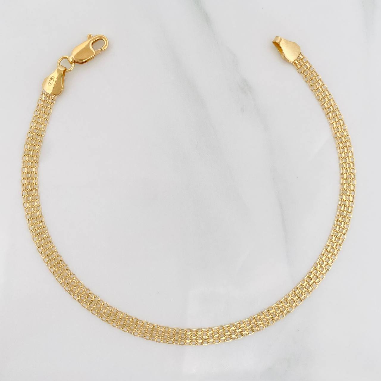 Pulso Chino 2.45g / 19cm / 3.6mm Oro Amarillo 18K
