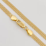 Cadena China 4.5g / 45cm / 3.75mm Oro Amarillo 18K