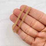 Cadena China 4.5g / 45cm / 3.75mm Oro Amarillo 18K