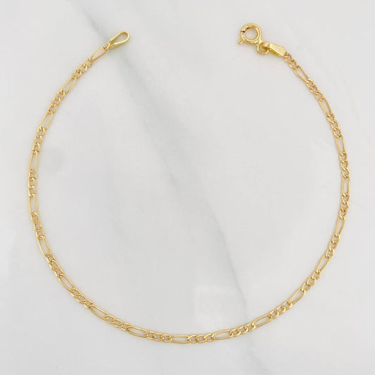 Pulso Figaro 1g / 20cm / 1.9mm Oro Amarillo 18K