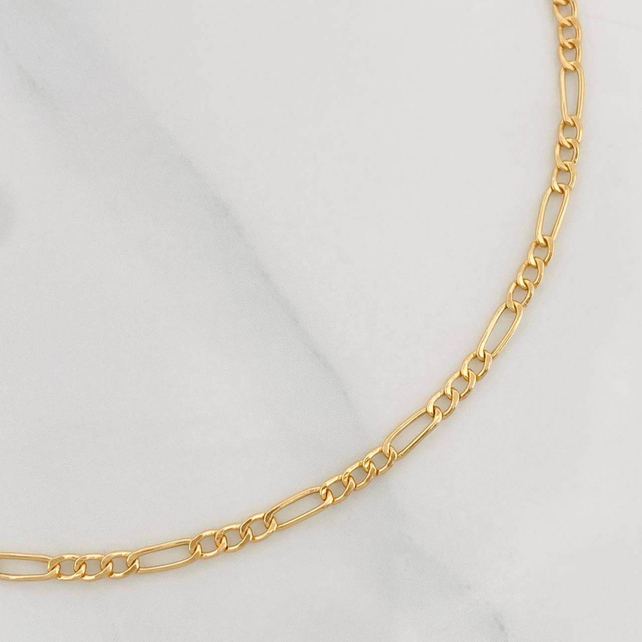 Pulso Figaro 1g / 20cm / 1.9mm Oro Amarillo 18K