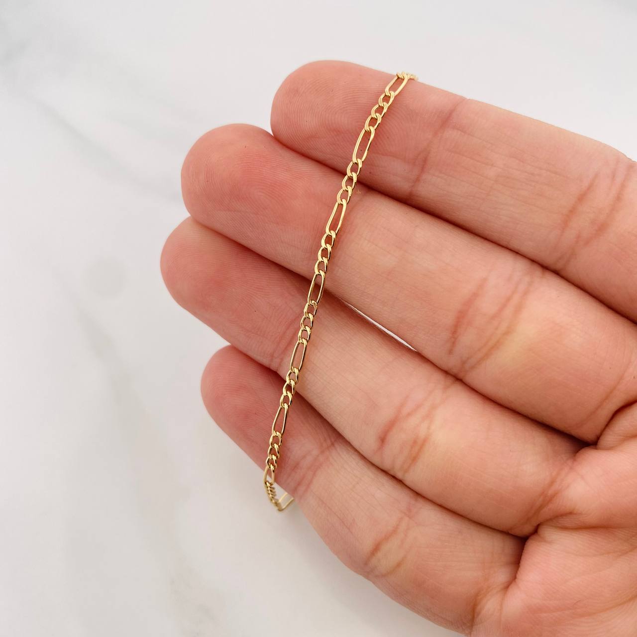 Pulso Figaro 1g / 20cm / 1.9mm Oro Amarillo 18K