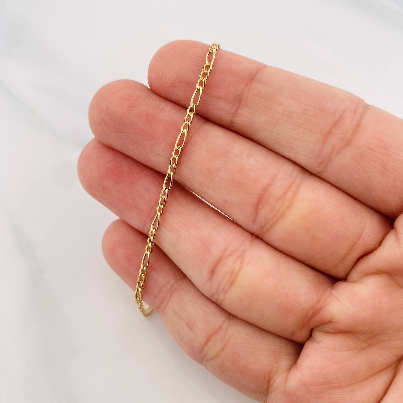 Pulso Figaro 0.65g / 19cm / 1.7mm Oro Amarillo 18K