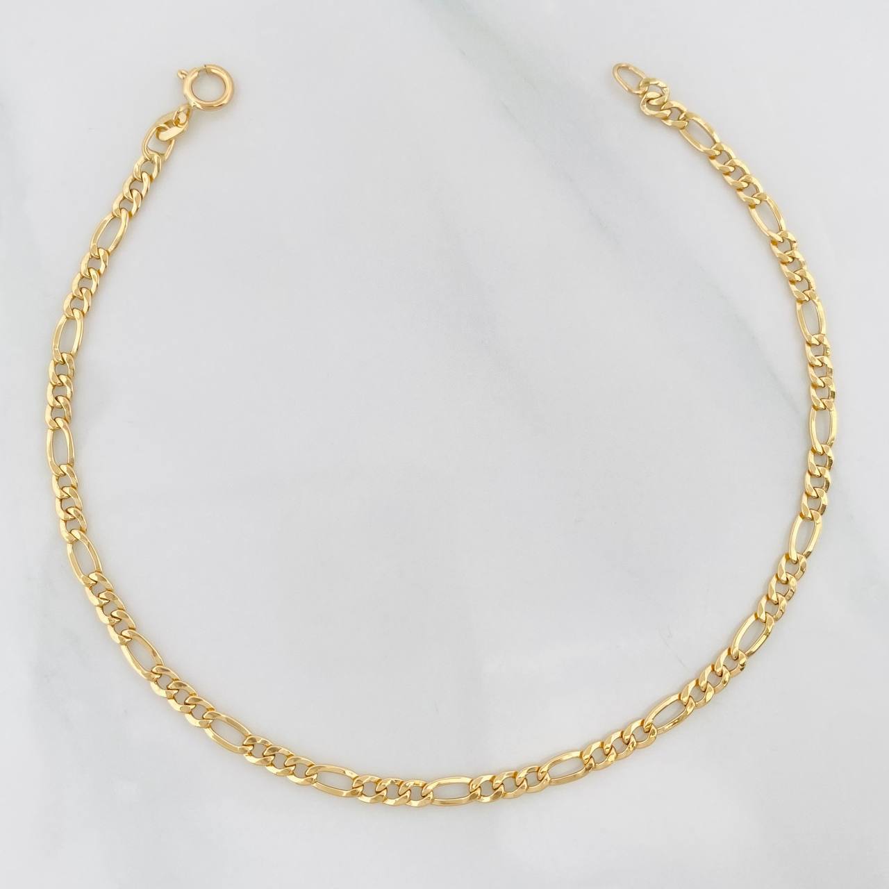 Pulso Figaro 0.95g / 19cm / 2.5mm Oro Amarillo 18K