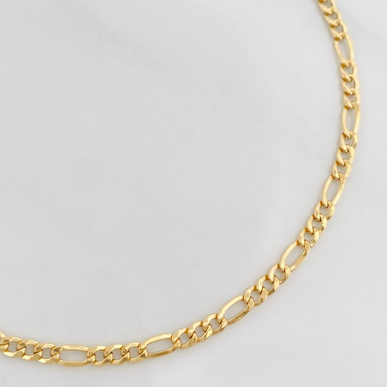 Pulso Figaro 0.95g / 19cm / 2.5mm Oro Amarillo 18K