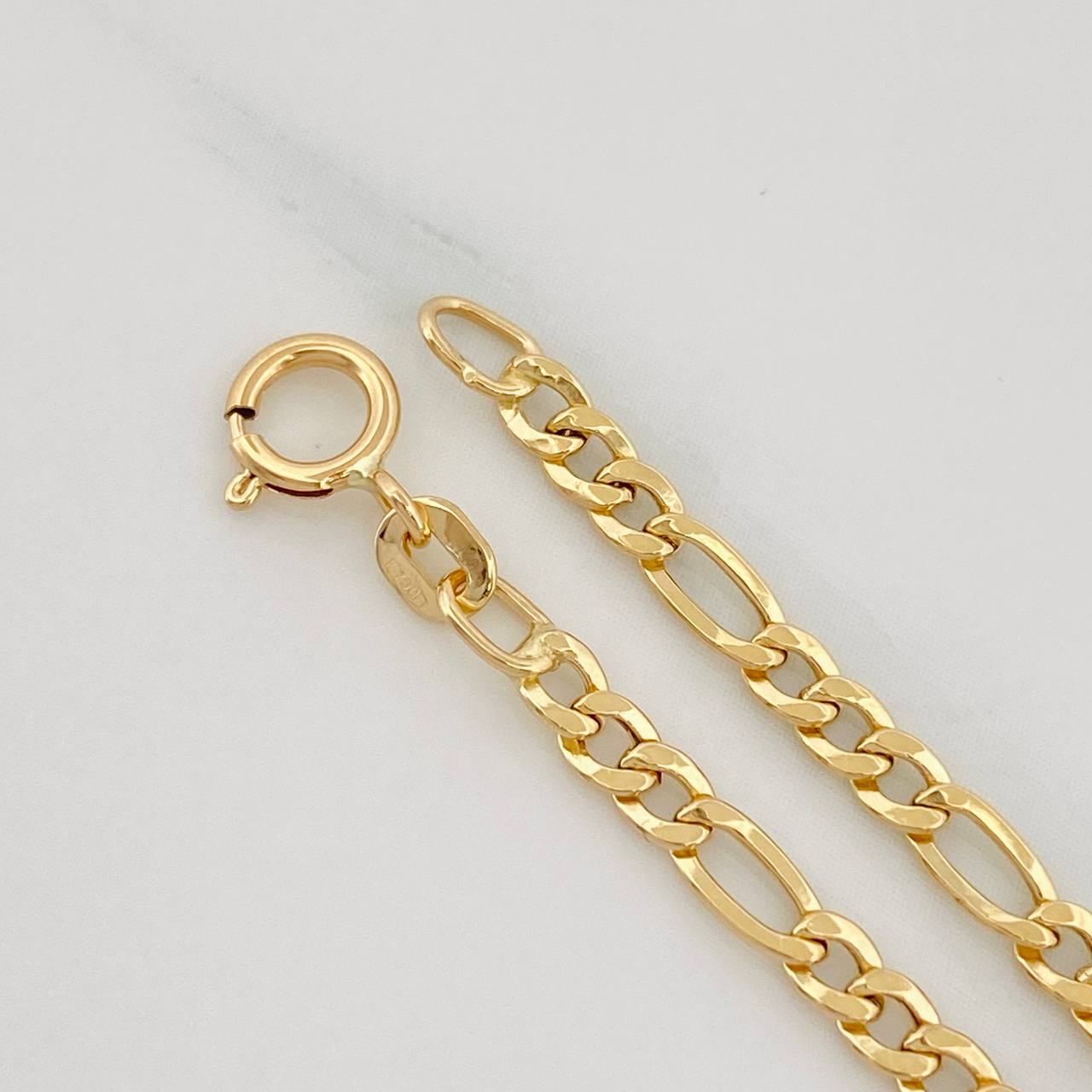 Pulso Figaro 0.95g / 19cm / 2.5mm Oro Amarillo 18K