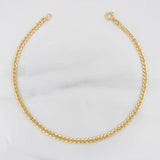 Pulso Cubano 1.1g / 20cm / 2.7mm Oro Amarillo 18K