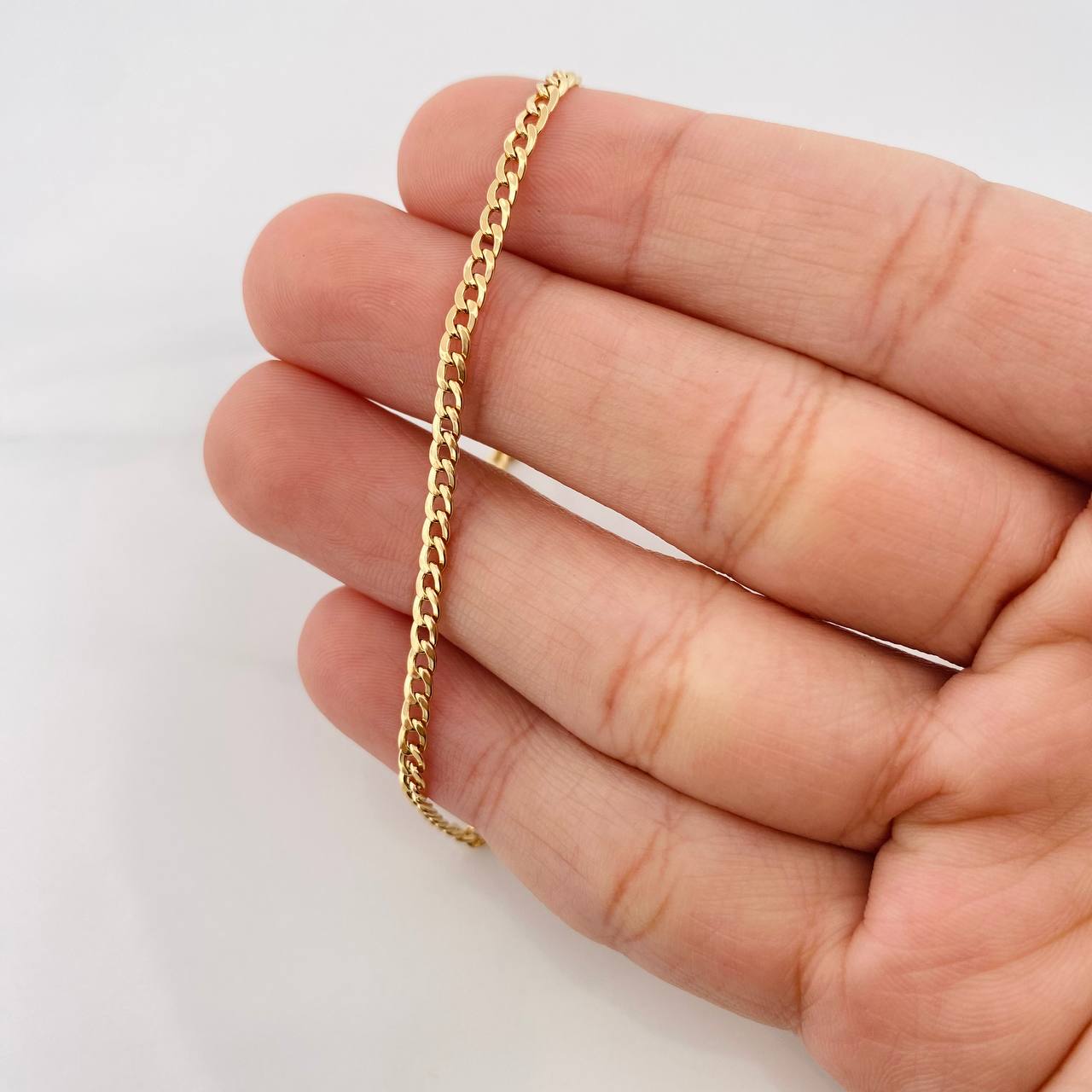 Pulso Cubano 1.1g / 20cm / 2.7mm Oro Amarillo 18K
