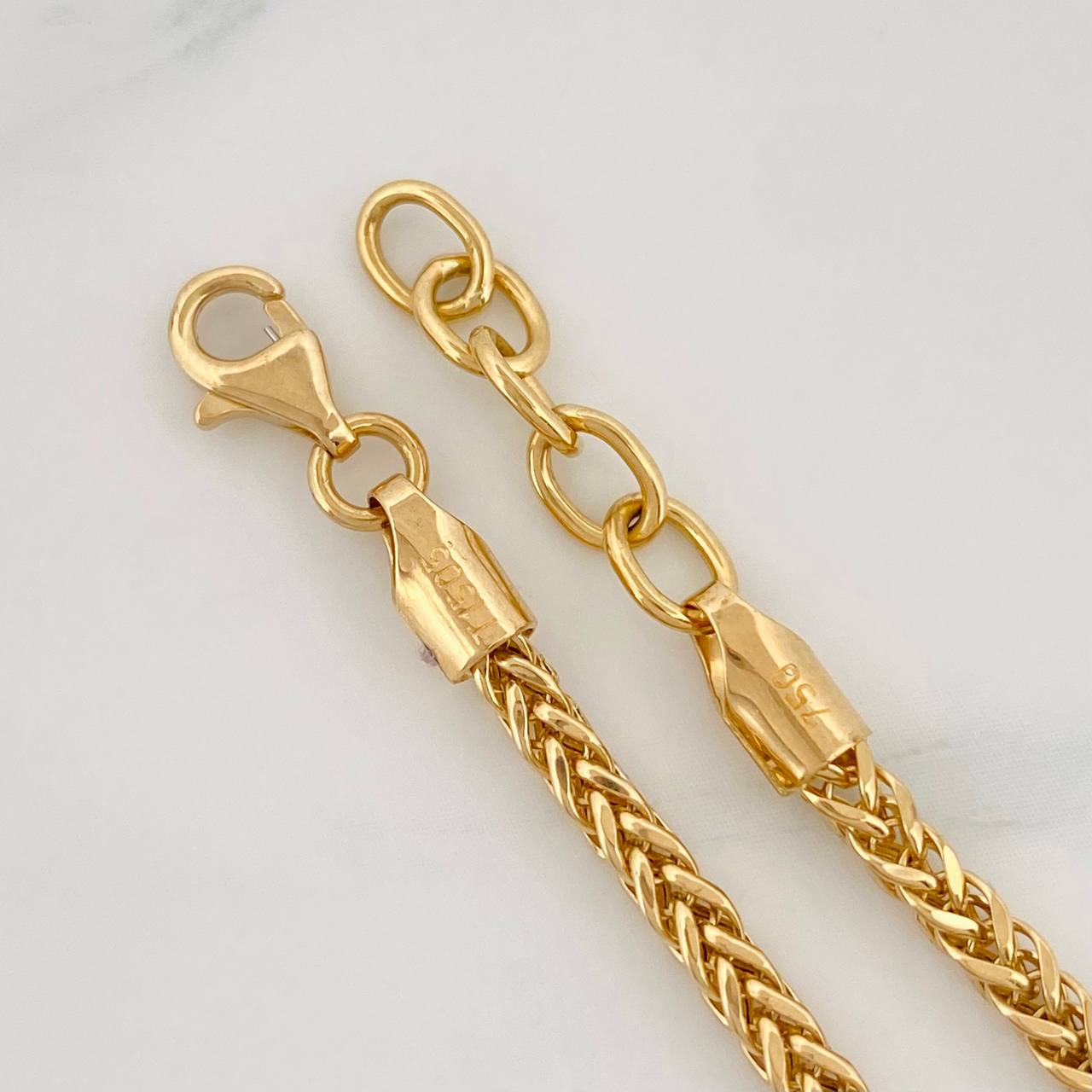 Pulso Modulable Franco 3.65g / 21cm - 19cm / 2.3mm Oro Amarillo 18K