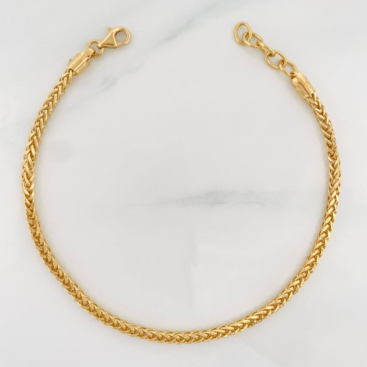 Pulso Modulable Franco 3.65g / 21cm - 19cm / 2.3mm Oro Amarillo 18K