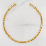 Pulso Modulable Franco 3.65g / 21cm - 19cm / 2.3mm Oro Amarillo 18K