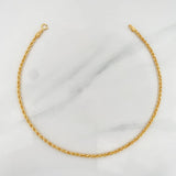 Tobillera Lazo 1.45g / 24cm / 2.05mm Oro Amarillo 18K