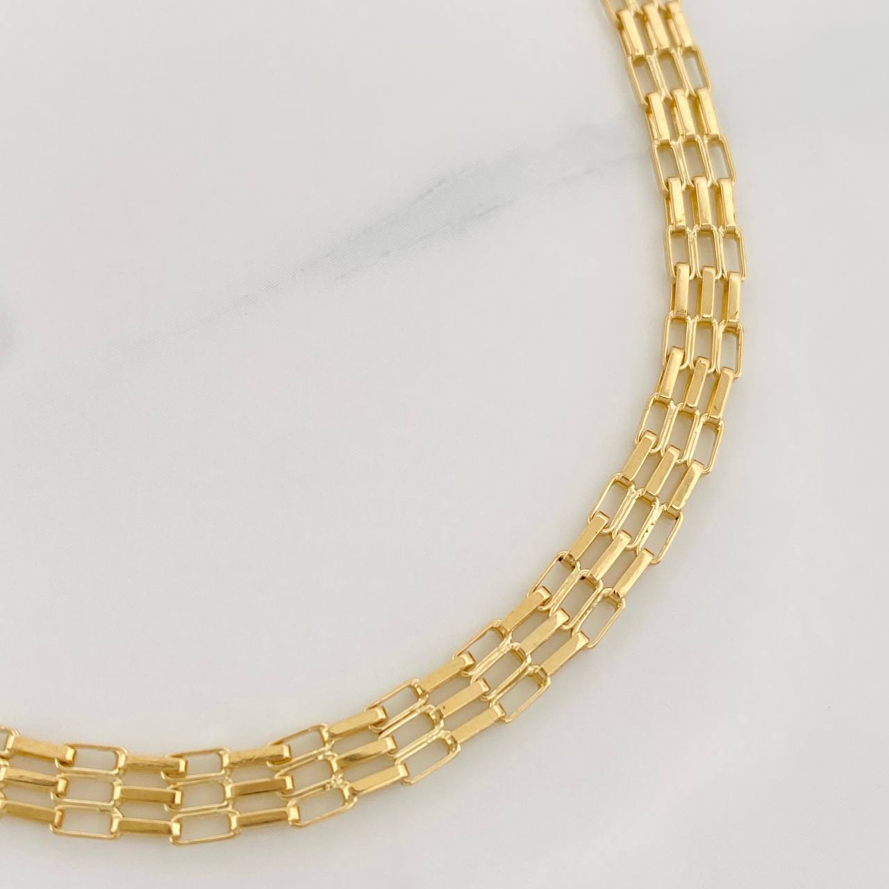 Pulso Eslabones 5.2g / 18.5cm / 4.5mm Oro Amarillo 18K