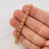 Pulso Eslabones 5.2g / 18.5cm / 4.5mm Oro Amarillo 18K