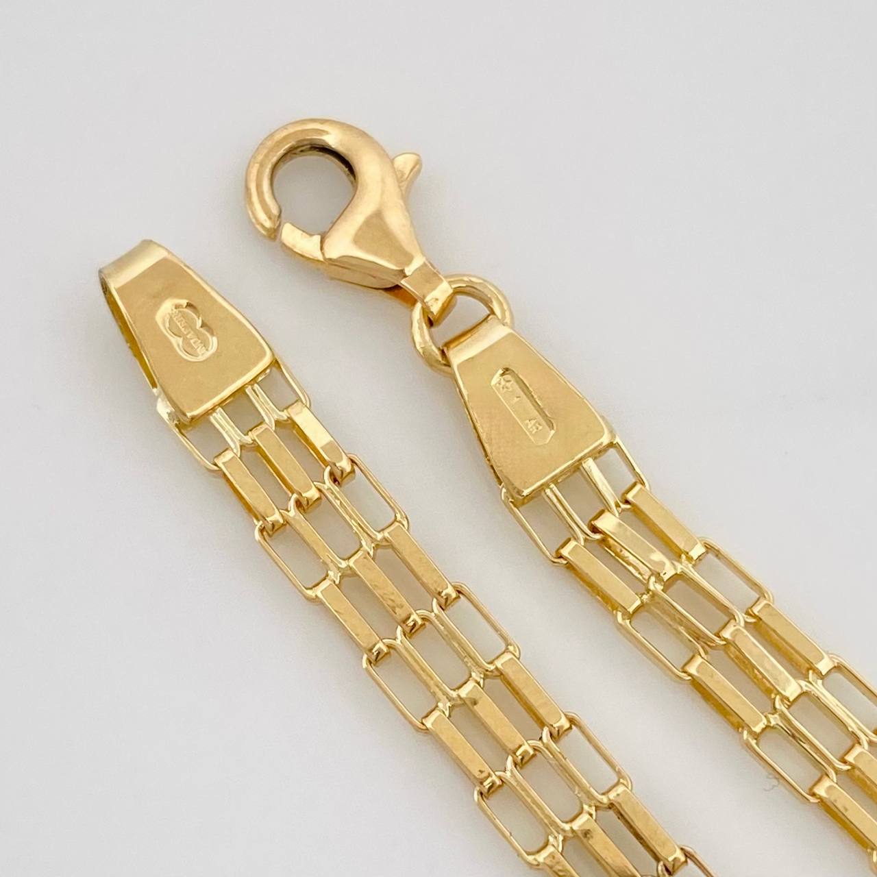 Pulso Eslabones 5.2g / 18.5cm / 4.5mm Oro Amarillo 18K