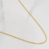 Cadena Garibaldi 2.2g / 50cm / 1.1mm Oro Amarillo 18K