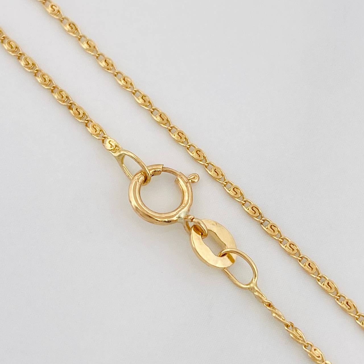 Cadena Garibaldi 2.2g / 50cm / 1.1mm Oro Amarillo 18K