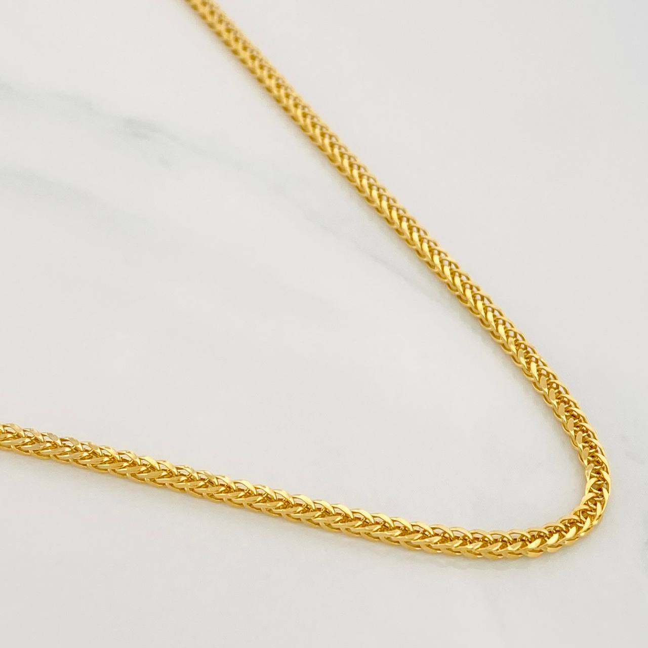 Cadena Franco 4.2g / 50cm / 1.7mm Oro Amarillo 18K