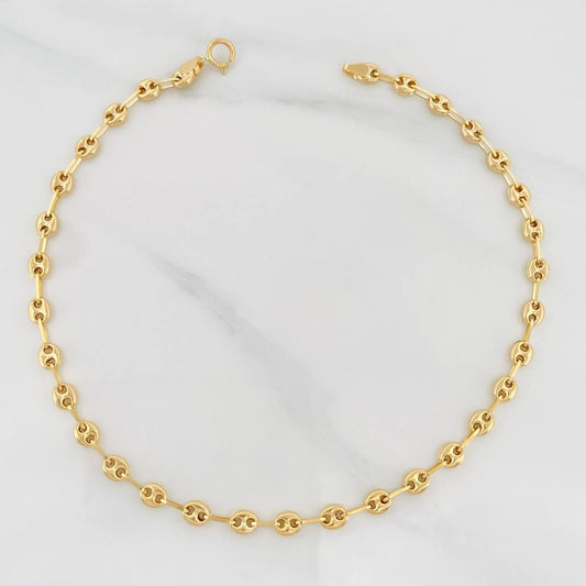 Tobillera GC 2.55g / 26cm / 3.1mm Oro Amarillo 18K