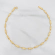 Tobillera Rustica Barril 3.75g / 25.05cm / 3.1mm Oro Amarillo 18K