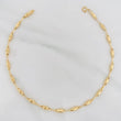 Tobillera Rustica Barril 3.65g / 26cm / 2.95mm Oro Amarillo 18K